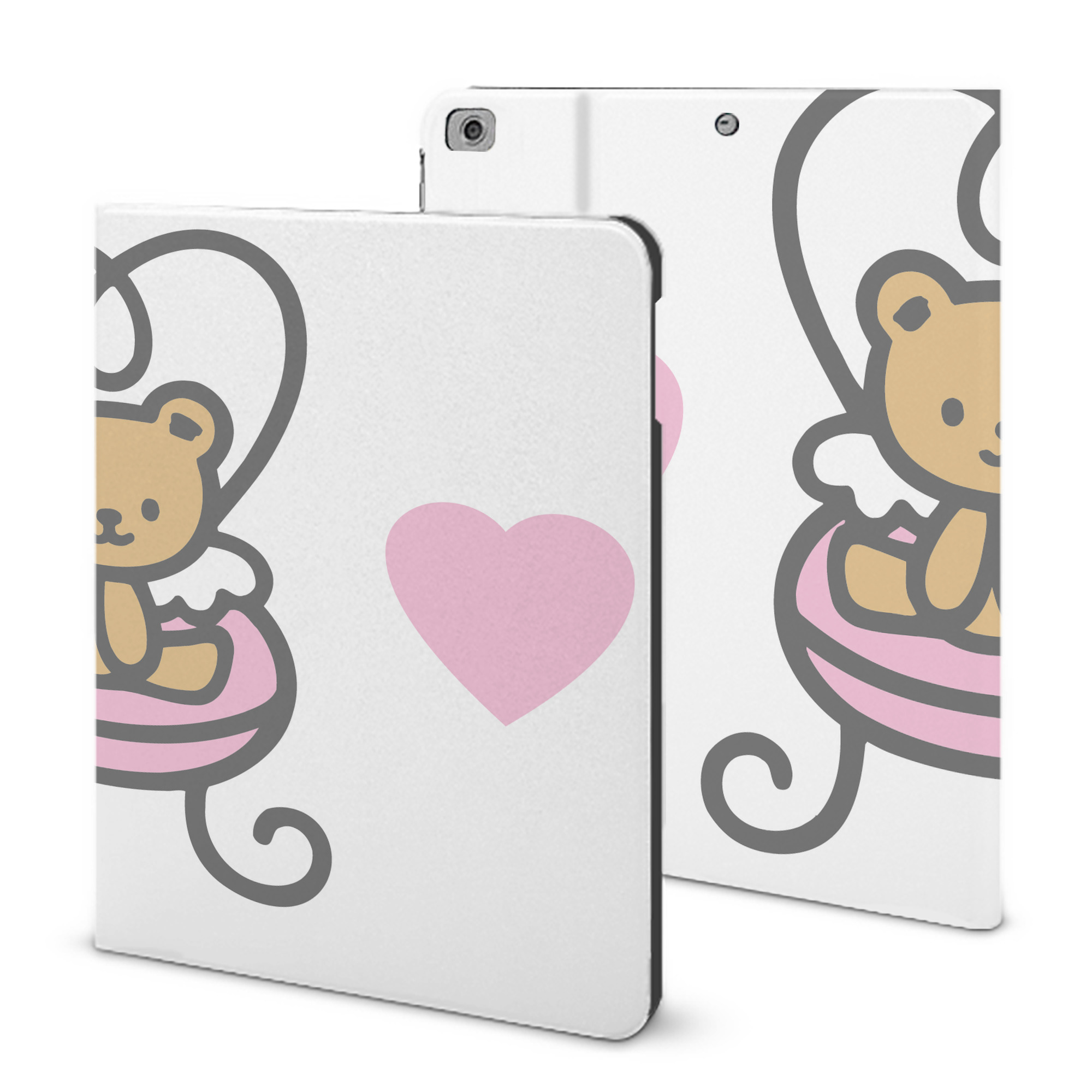 （画像用） Hello Kitty ハローキティ IPad ケース ブック型 PUレザー TPU 耐衝撃 軽量 薄型 ペン収納なし 全面保護 IPad 各モデル対応
